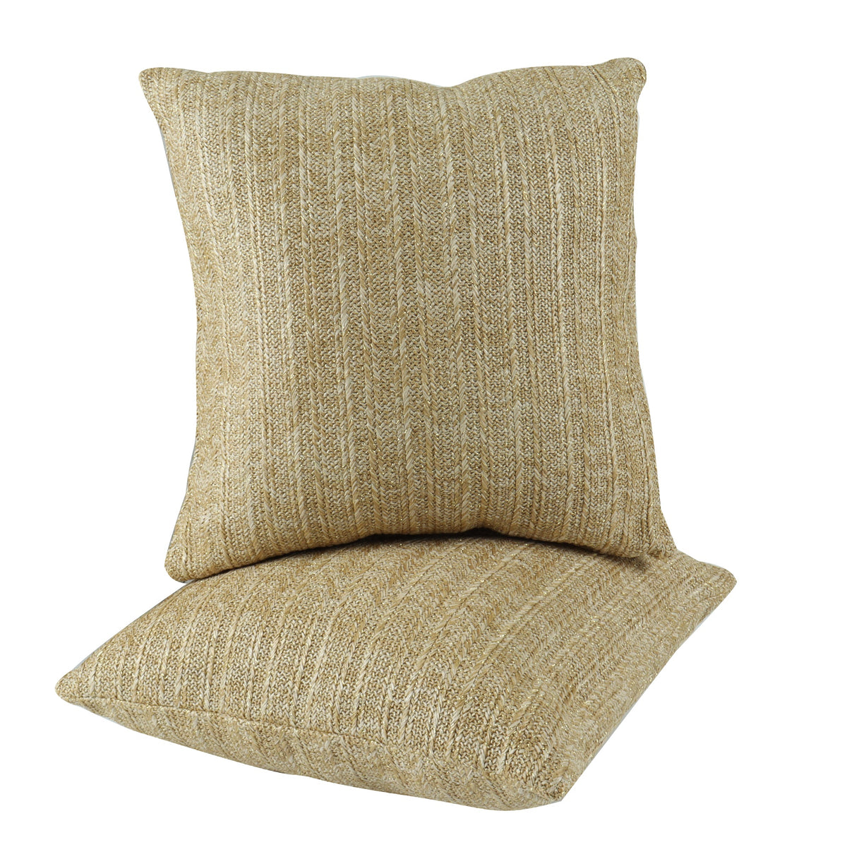 Woven Straw-Look Throw Pillows