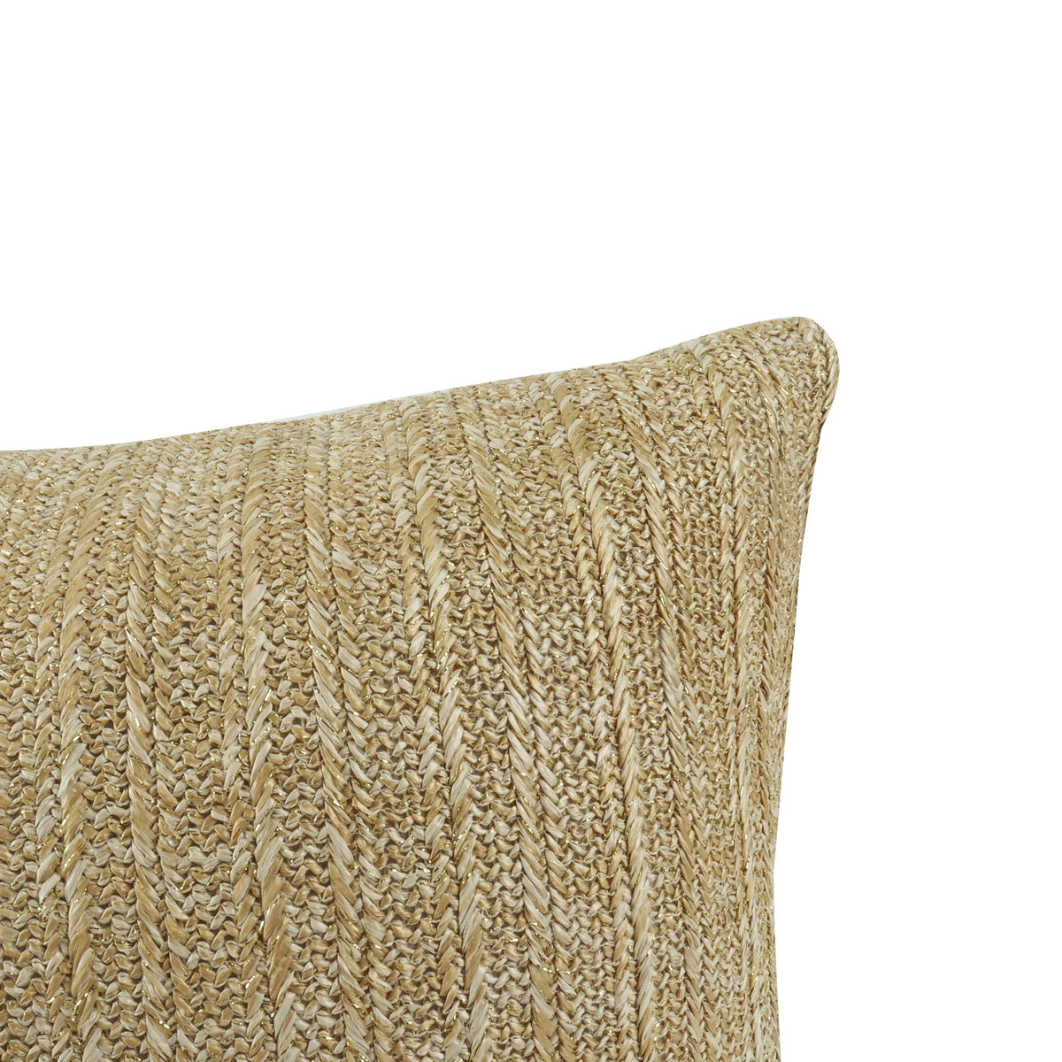 Woven Straw-Look Throw Pillows