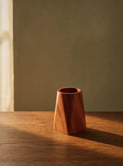 Desk Organizer - Portable Walnut Wood Compact