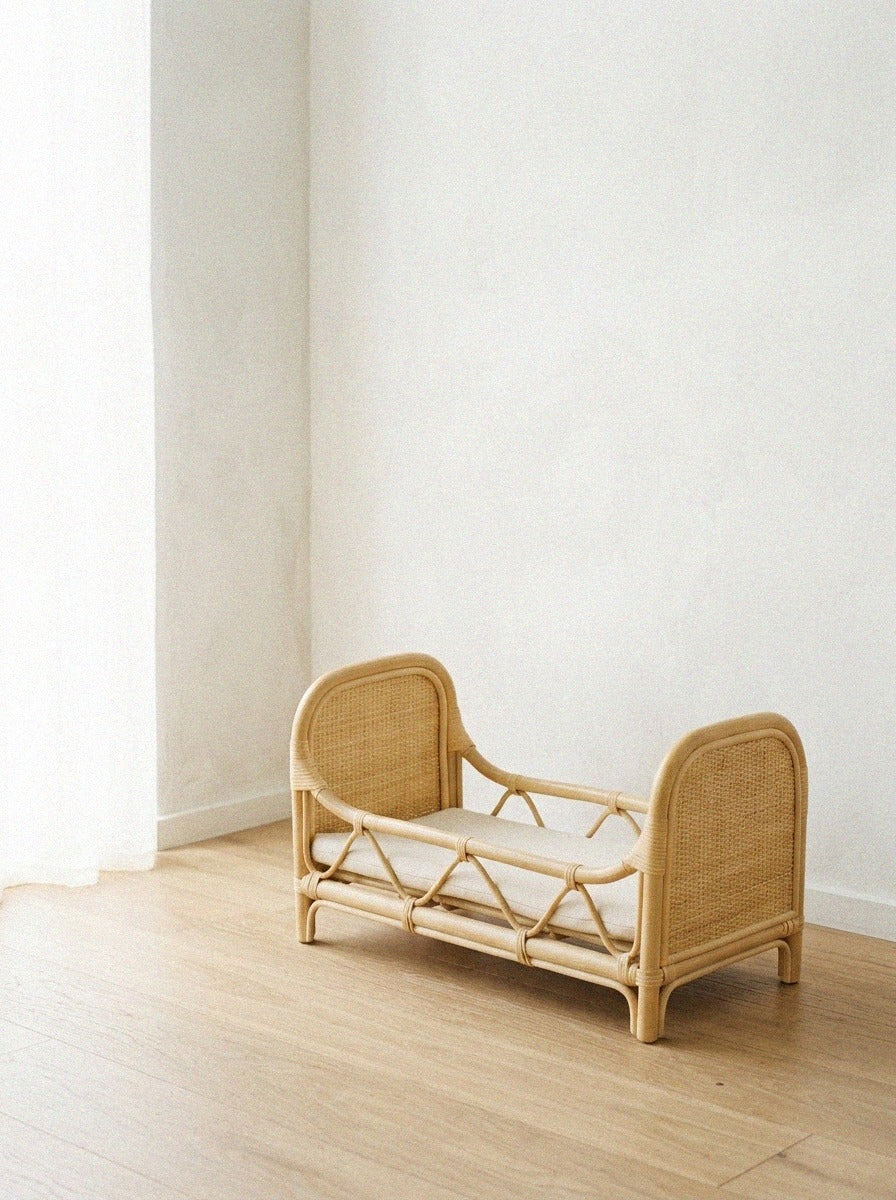 Rattan Doll Bed (Toy)