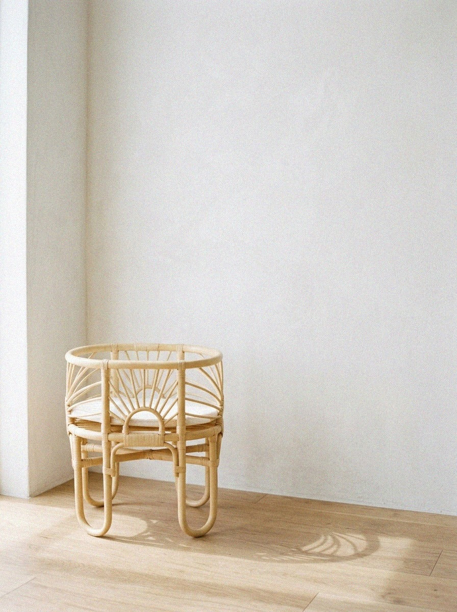 Rattan Doll Crib (Toy)