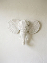 Rattan Elephant Wall Decor