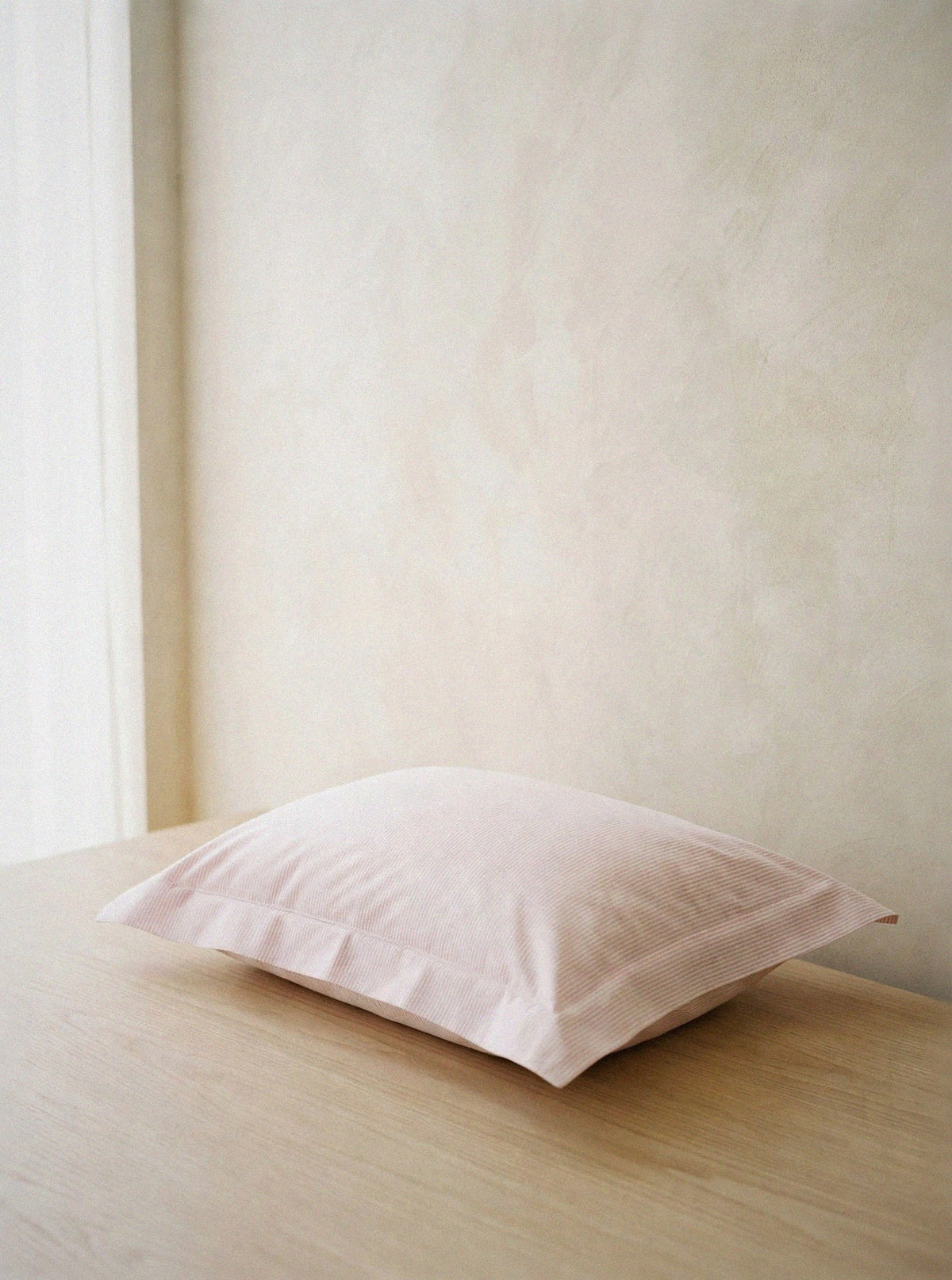 Pink Striped Baby Pillowcase