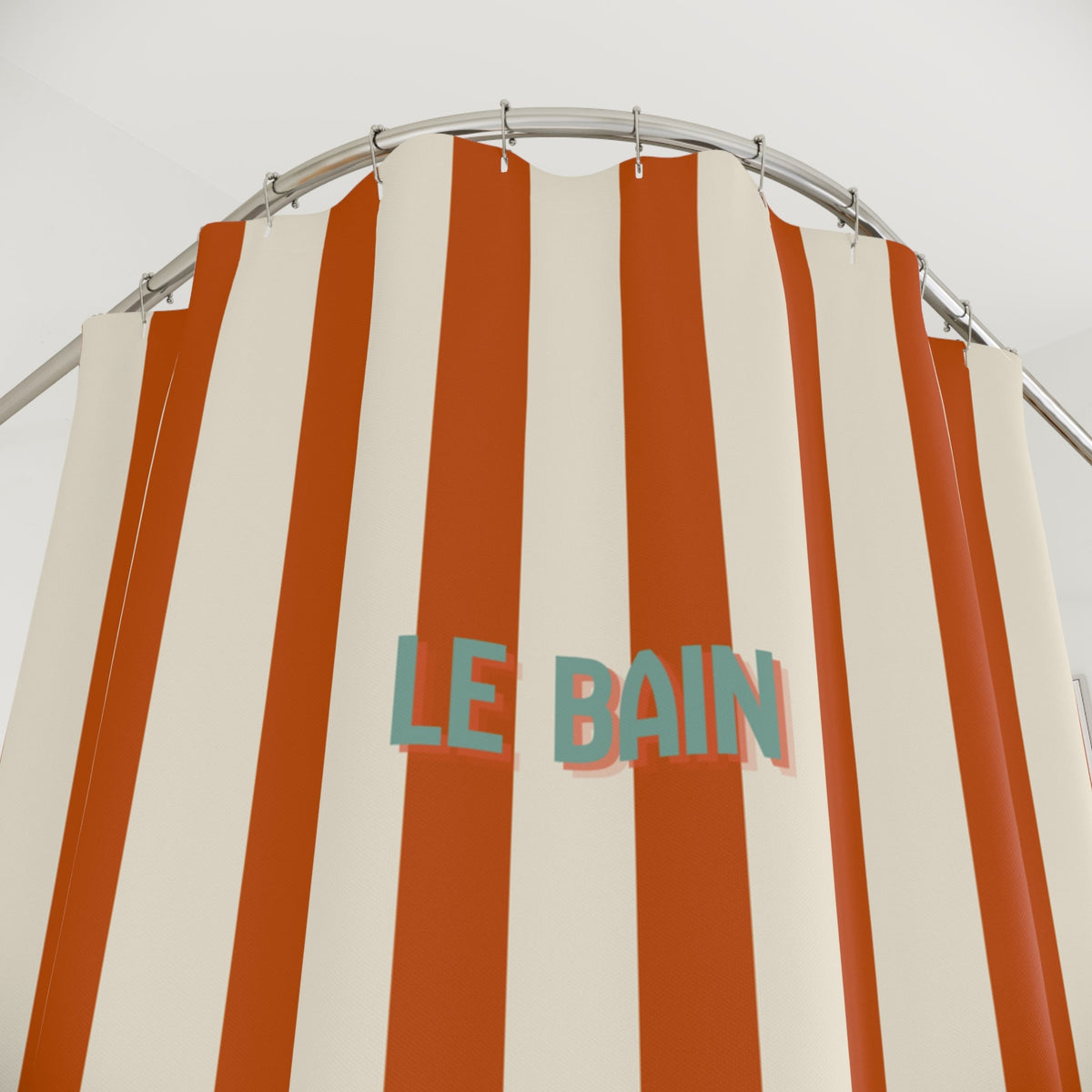 Le Bain Striped Shower Curtain