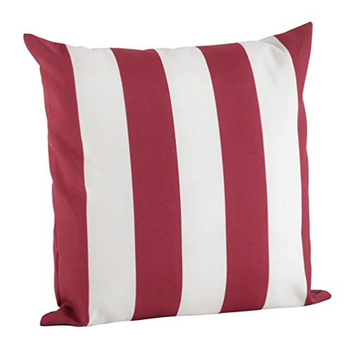 Navy Striped Throw Pillow