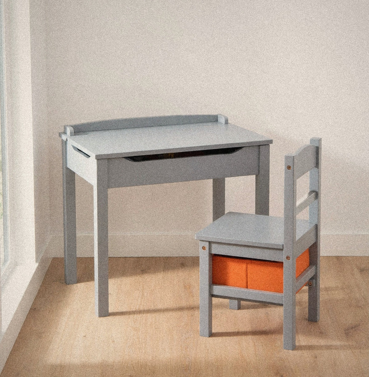 Kids Study Desk Set – Grey