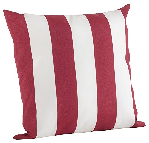 Navy Striped Throw Pillow