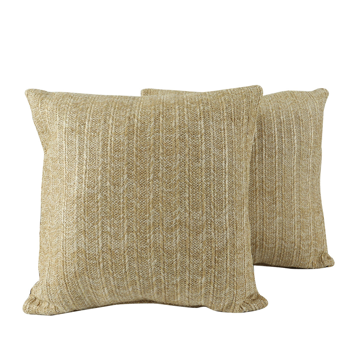 Woven Straw-Look Throw Pillows