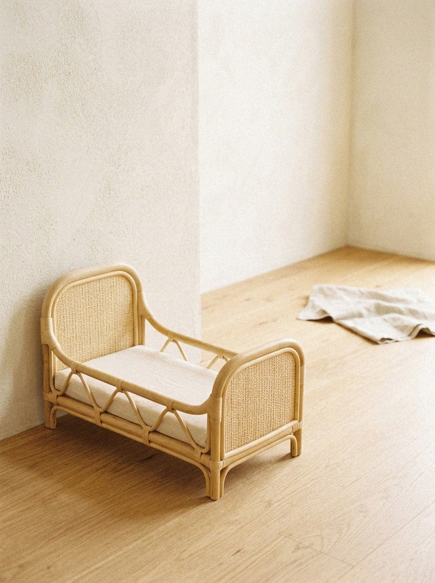 Rattan Doll Bed (Toy)