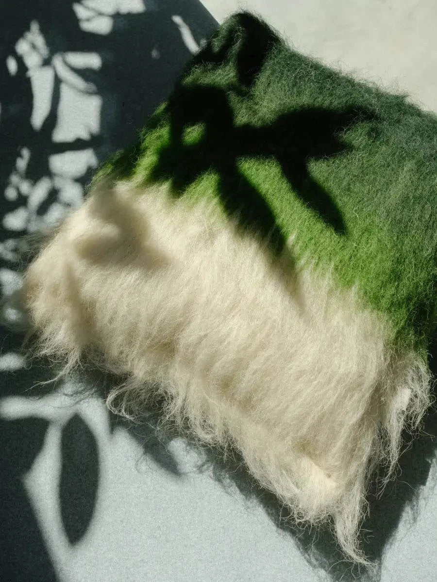 Emerald Handwoven Wool Pillow