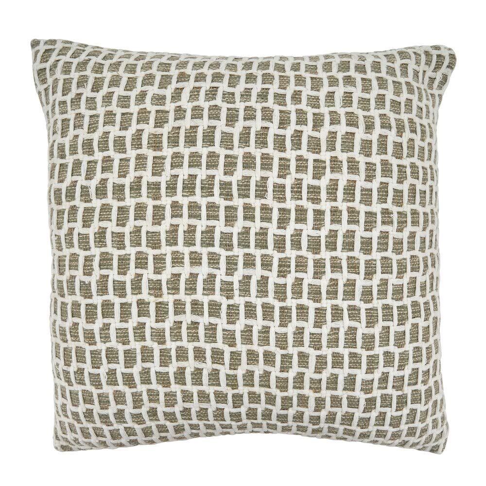 Natural Net Cotton Throw Pillow