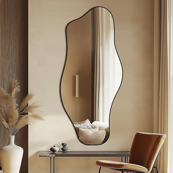Cloud Irregular Wall Mirror – Black