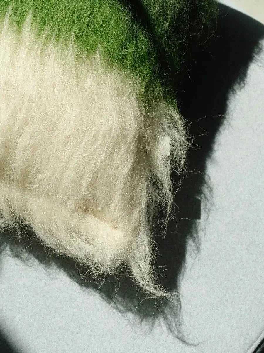 Emerald Handwoven Wool Pillow