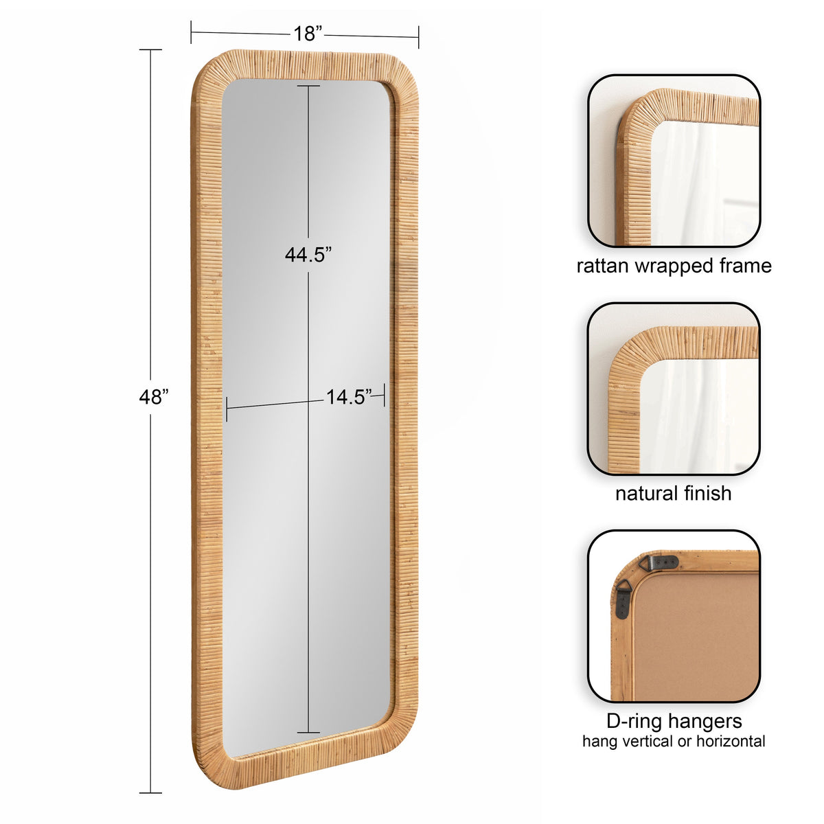 Rahfy Rectangle Wall Mirror