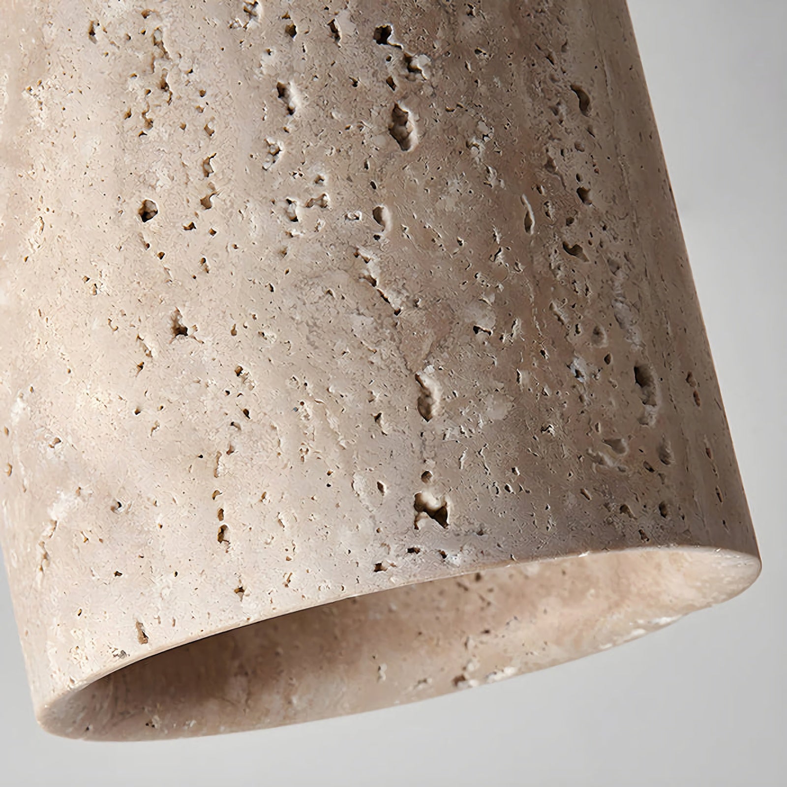 Cylinder Travertine Ceiling Light