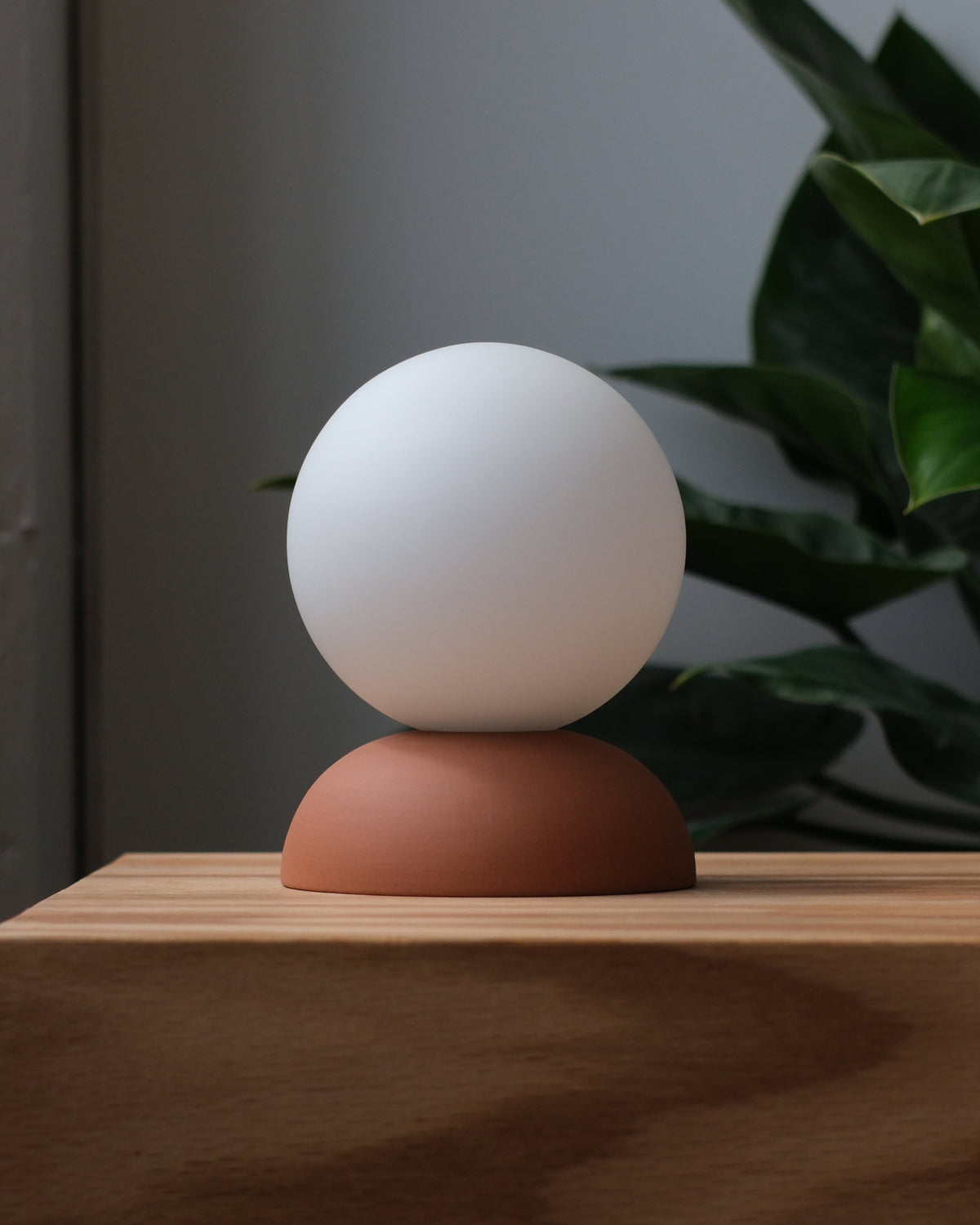 Monroe Terracotta Globe Lamp