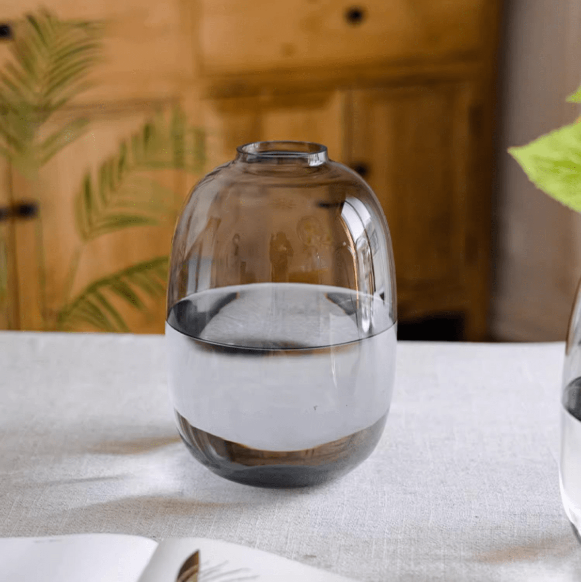 Clear Glass Table Vase
