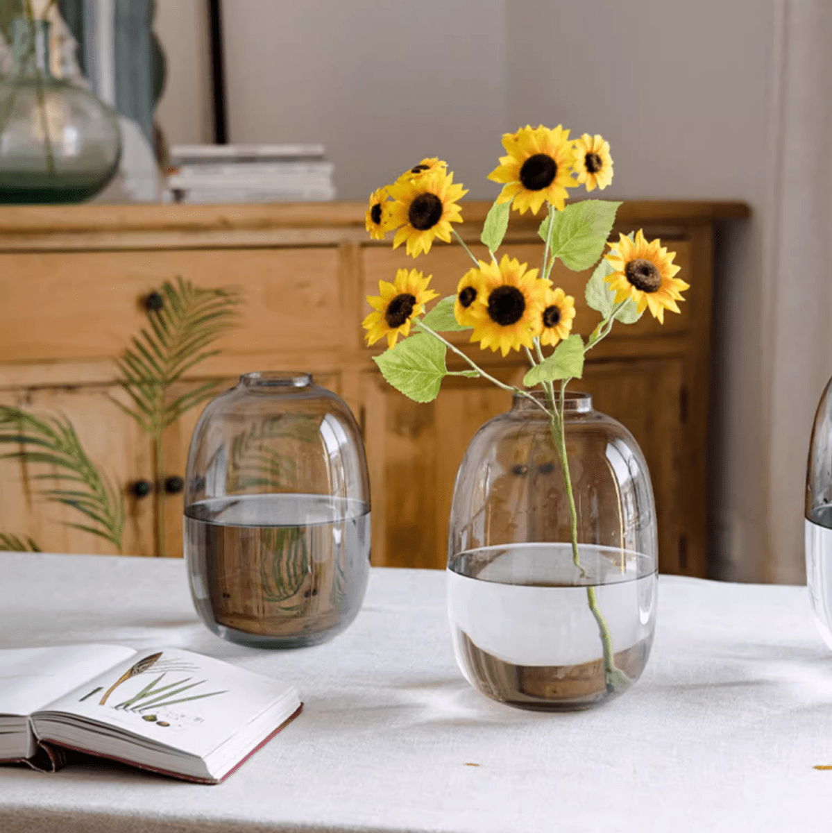 Clear Glass Table Vase