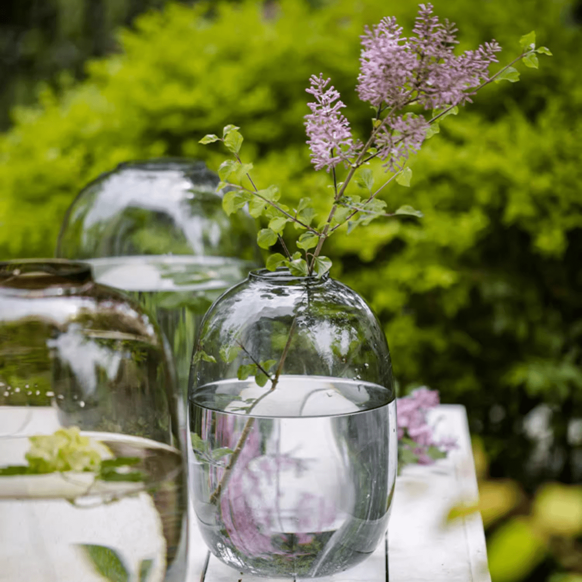 Clear Glass Table Vase
