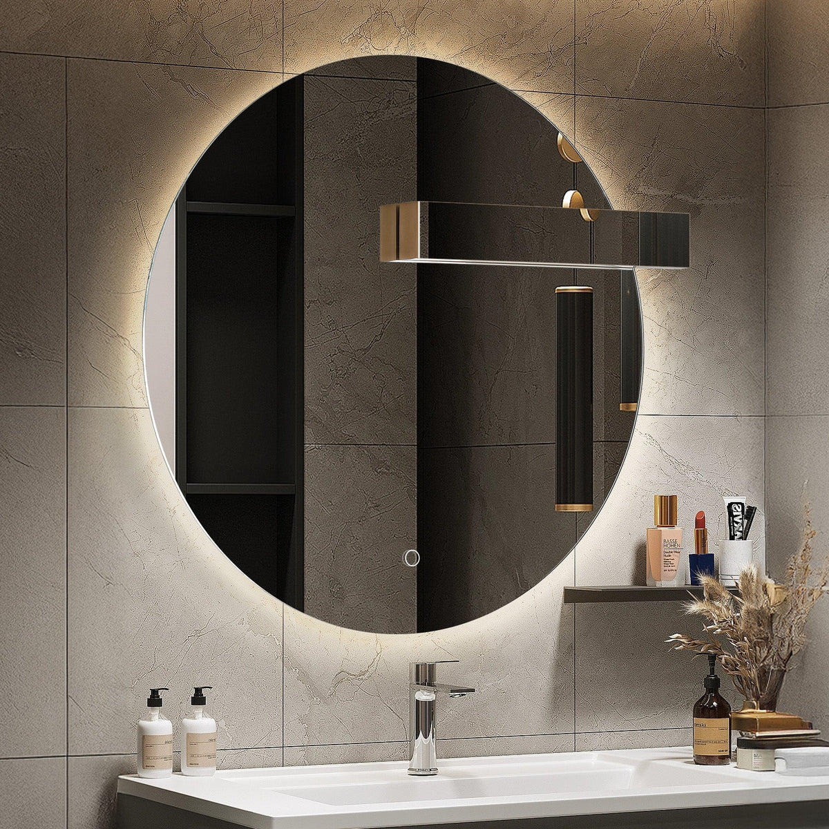 Silk Round LED Bathroom Mirror