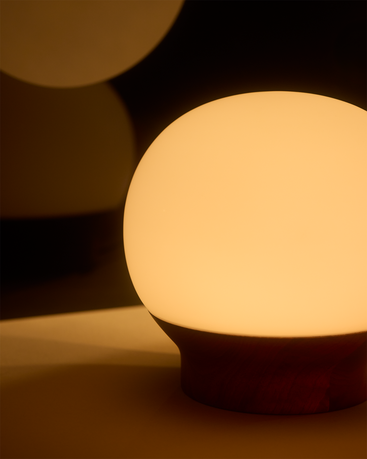 Marlow Walnut Globe Lamp