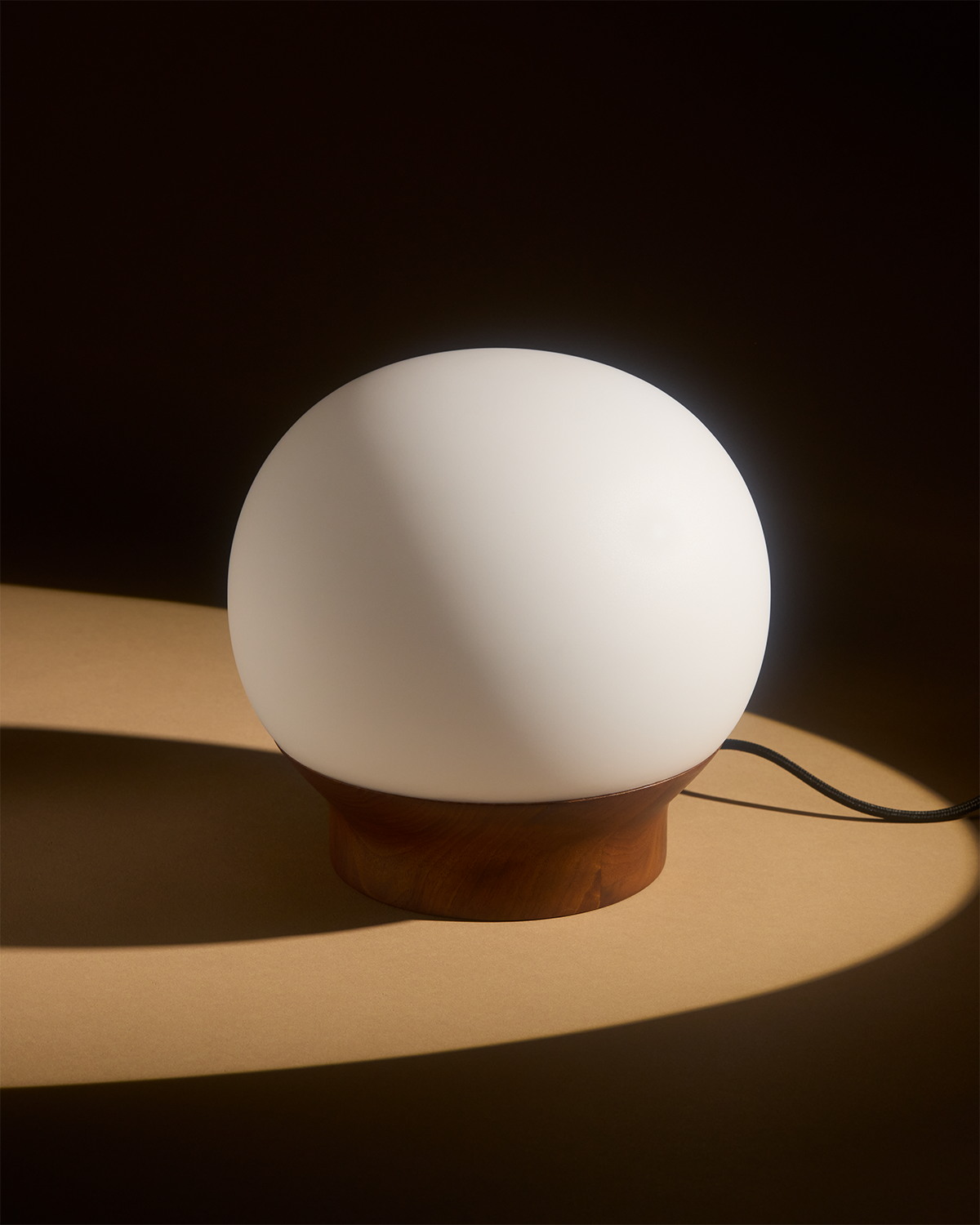 Marlow Walnut Globe Lamp