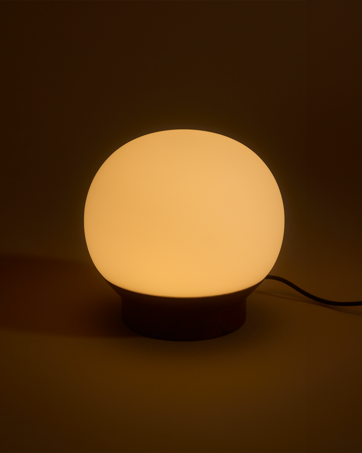 Marlow Walnut Globe Lamp