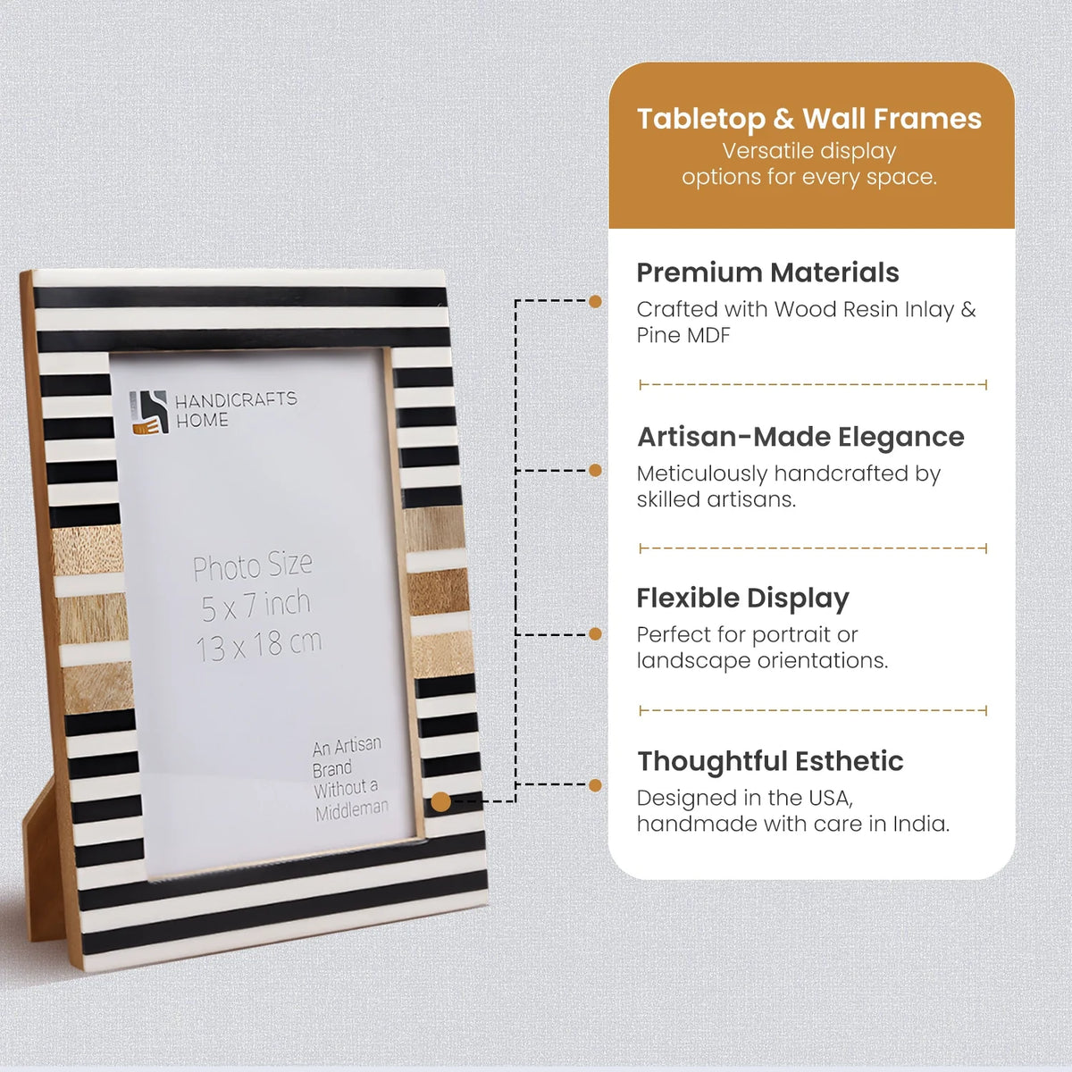 Stripewood Inlay Frame
