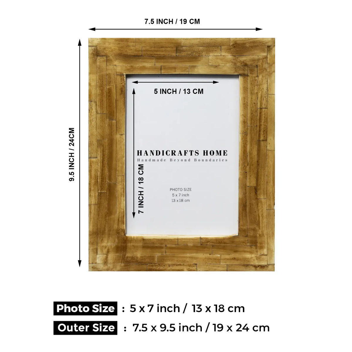 Antique Bone Inlay Frame