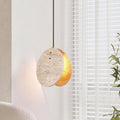 Travertine Disc Pendant Lamp