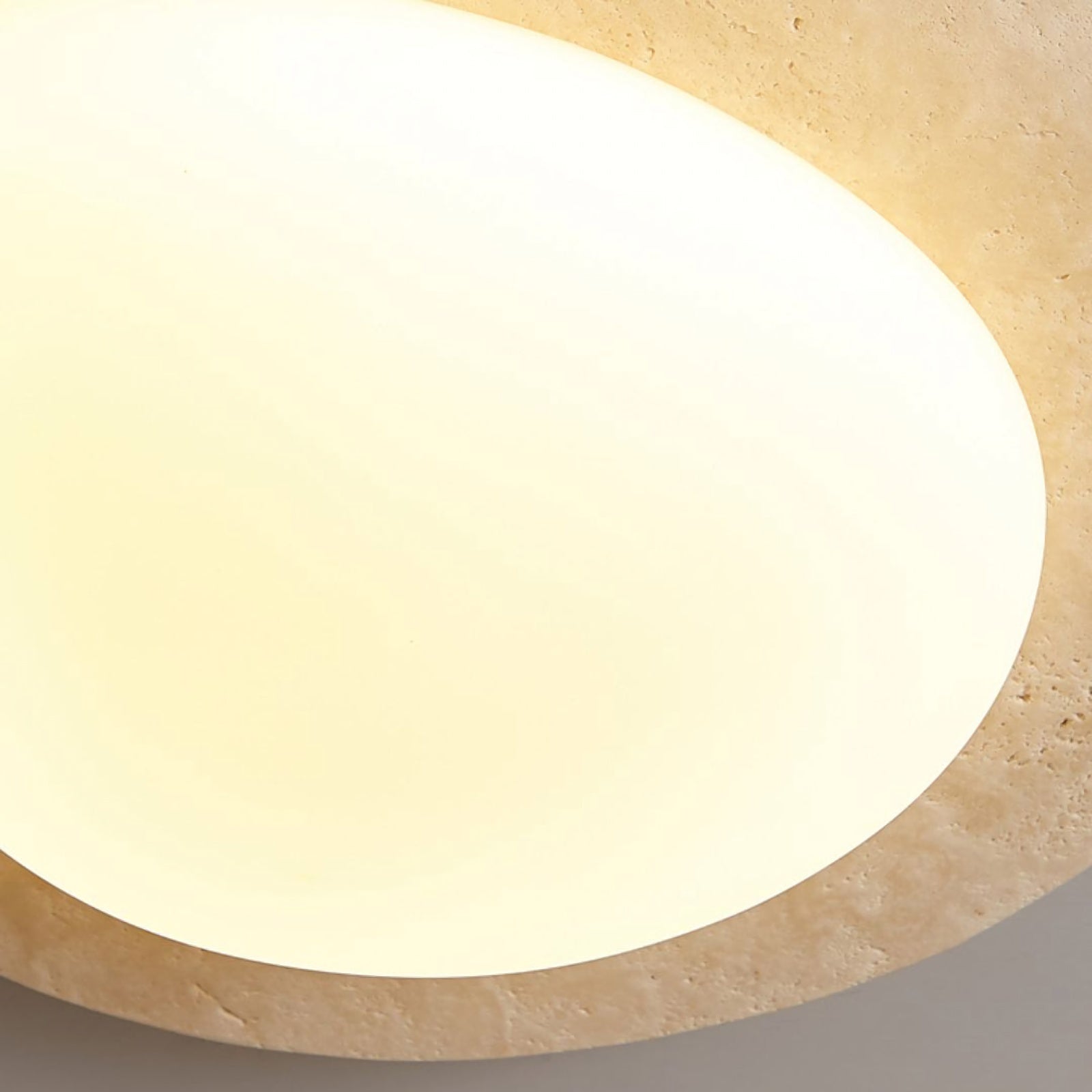 Travertine Oval Ceiling Light