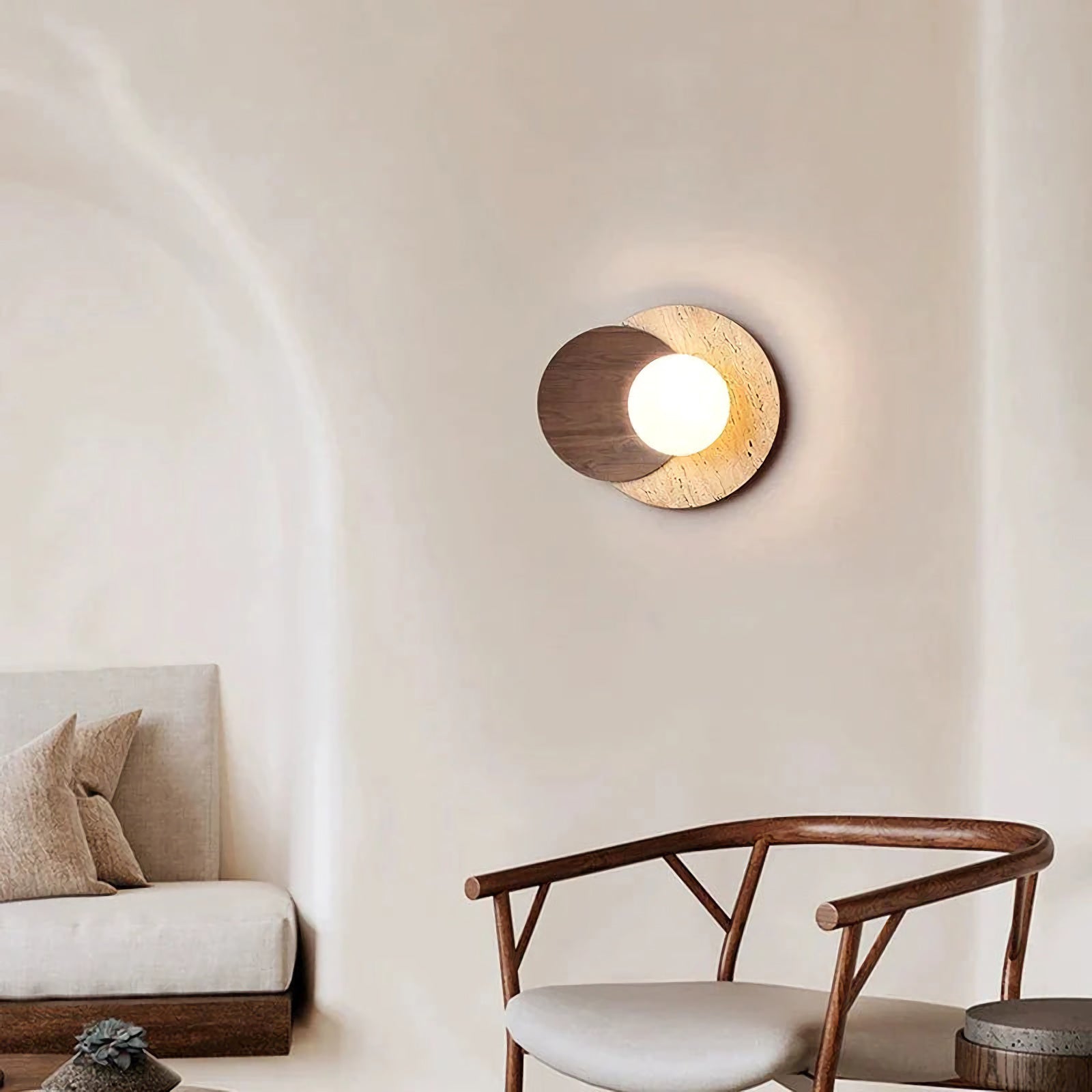 Travertine Wall Lamp