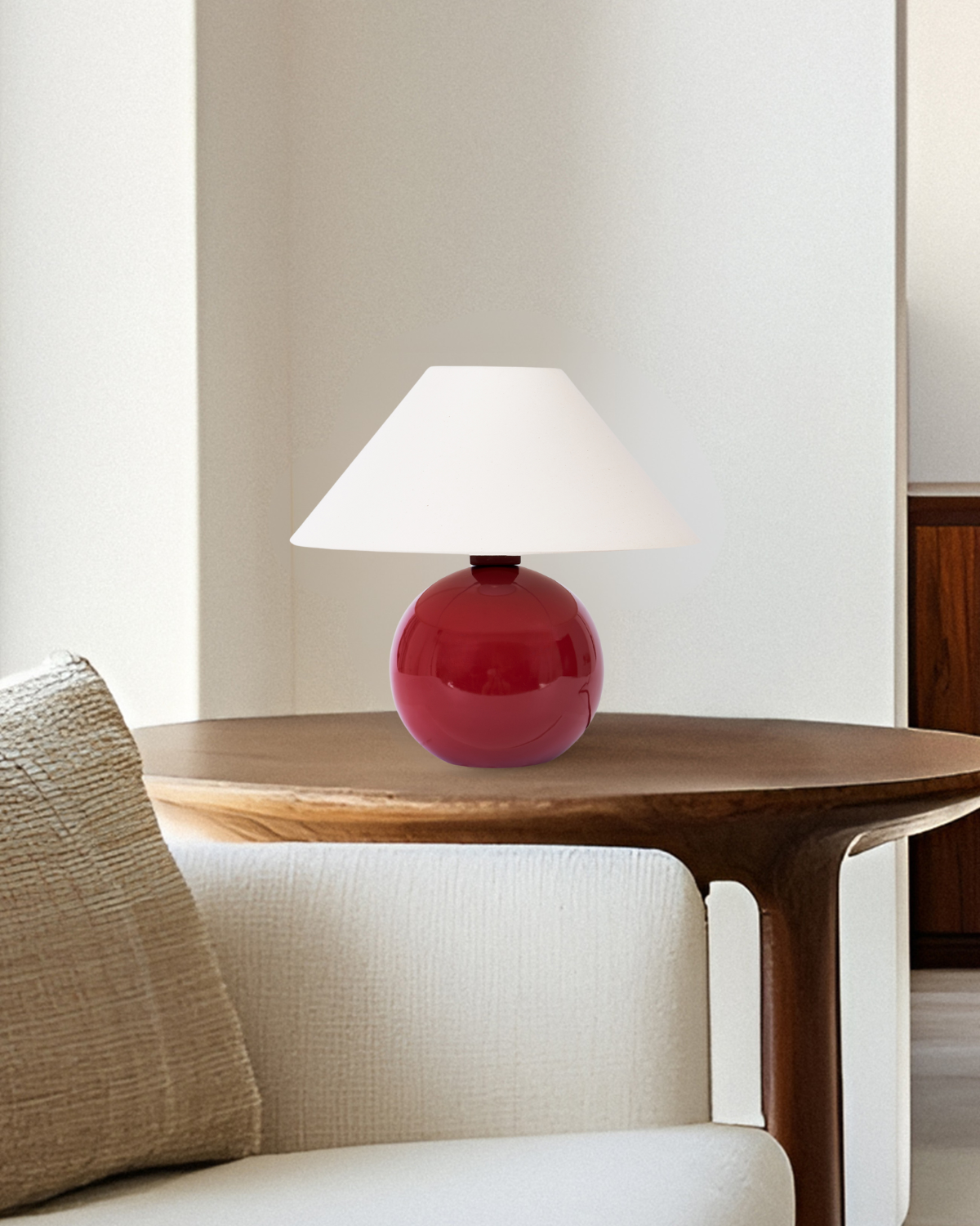 Fiona Ceramic Globe Lamp