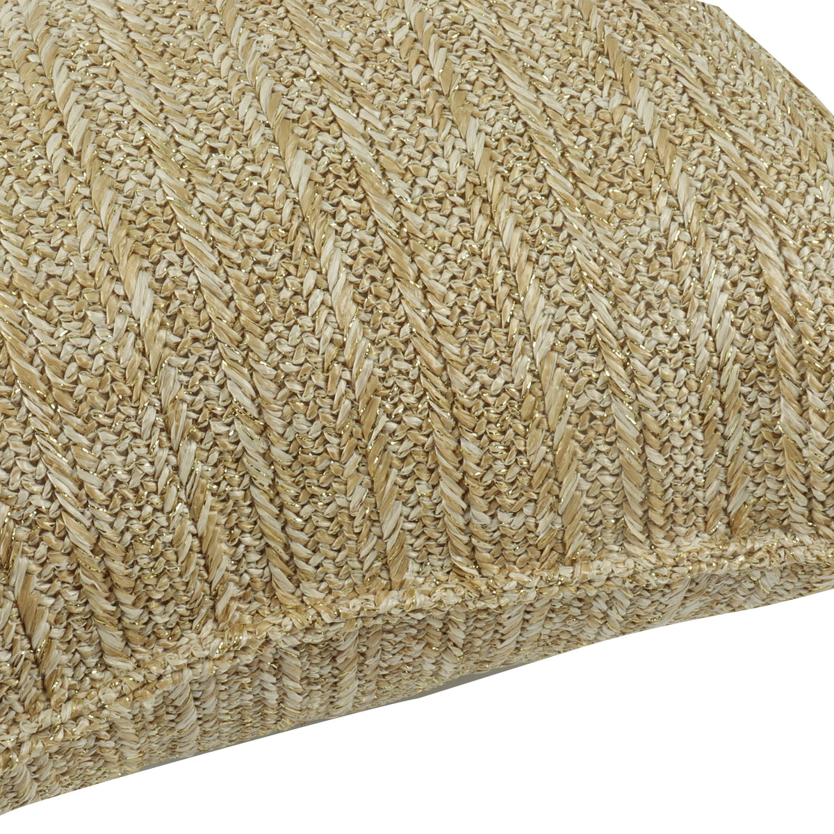 Woven Straw-Look Throw Pillows