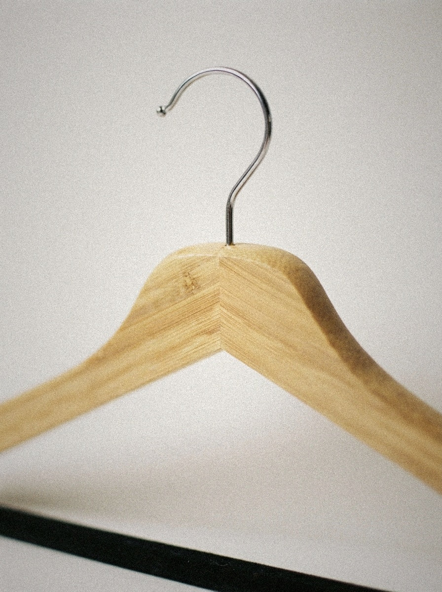 Bamboo Hangers with Velvet Bar