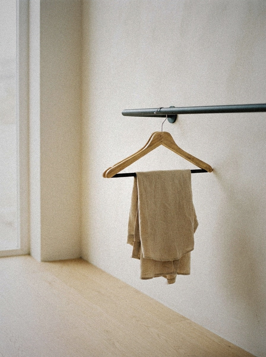 Bamboo Hangers with Velvet Bar
