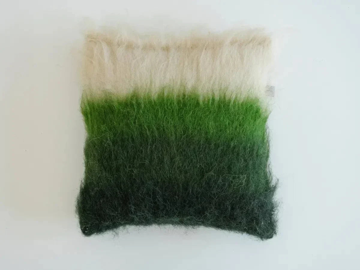Emerald Handwoven Wool Pillow