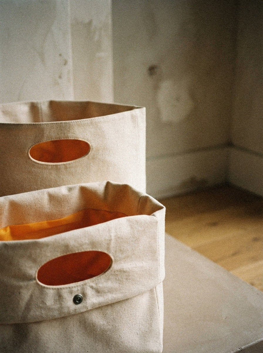 Canvas Baskets, Set of 2