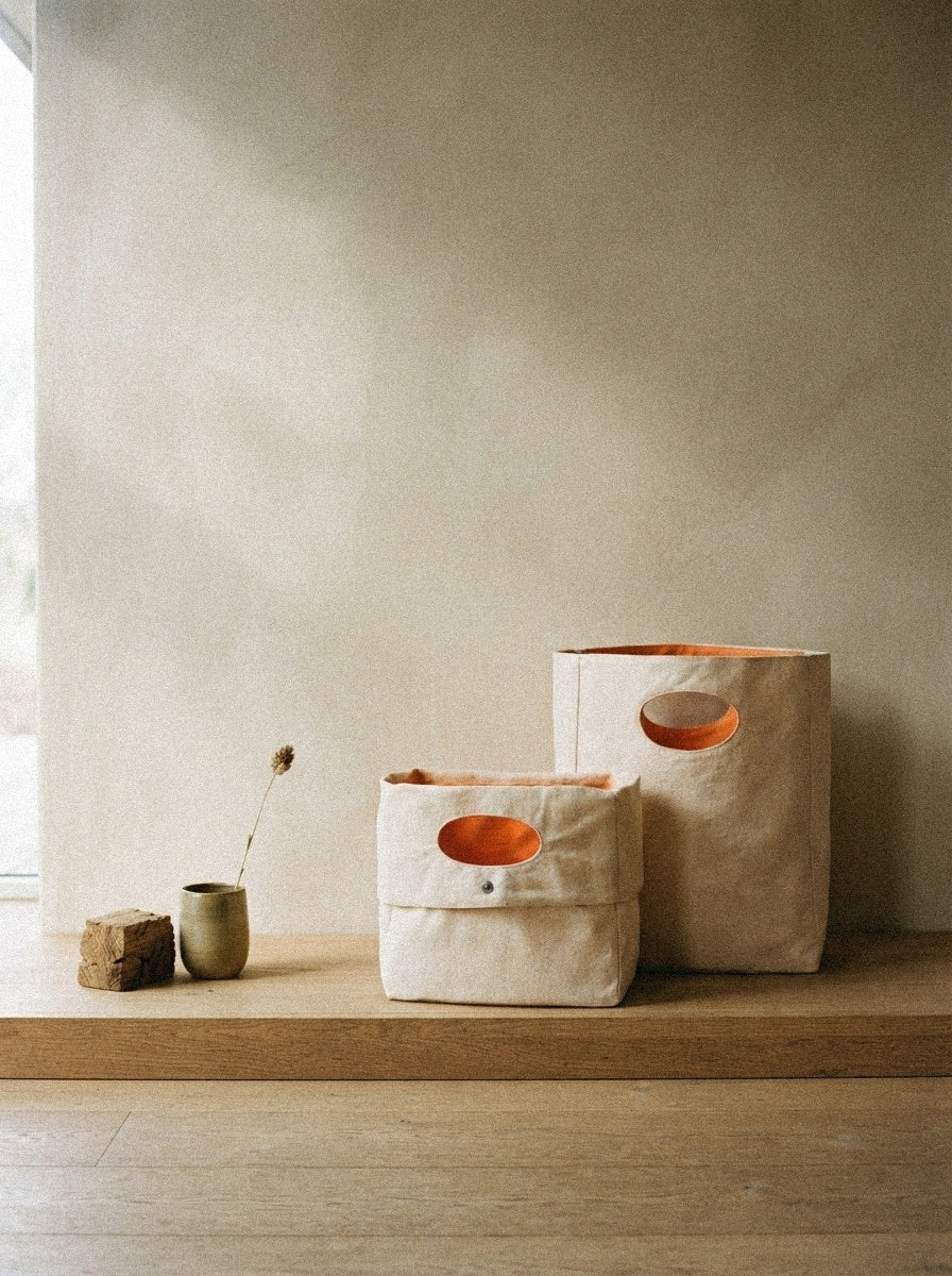 Canvas Baskets, Set of 2