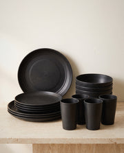 Wheat Straw Dinnerware Set, 16 Piece - Curora Home