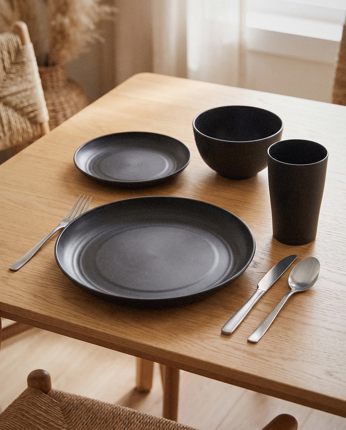 Wheat Straw Dinnerware Set, 16 Piece - Curora Home