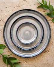 Abalone Luster Dinner Plates - Curora Home