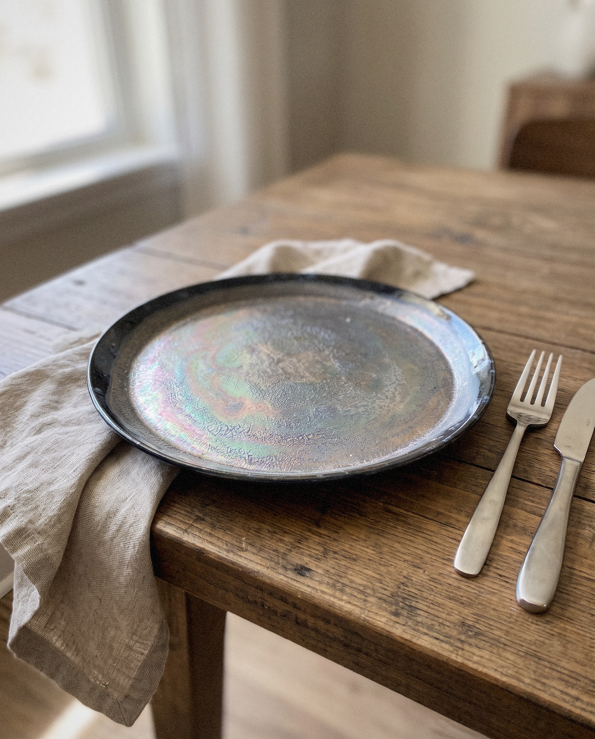 Abalone Luster Dinner Plates - Curora Home