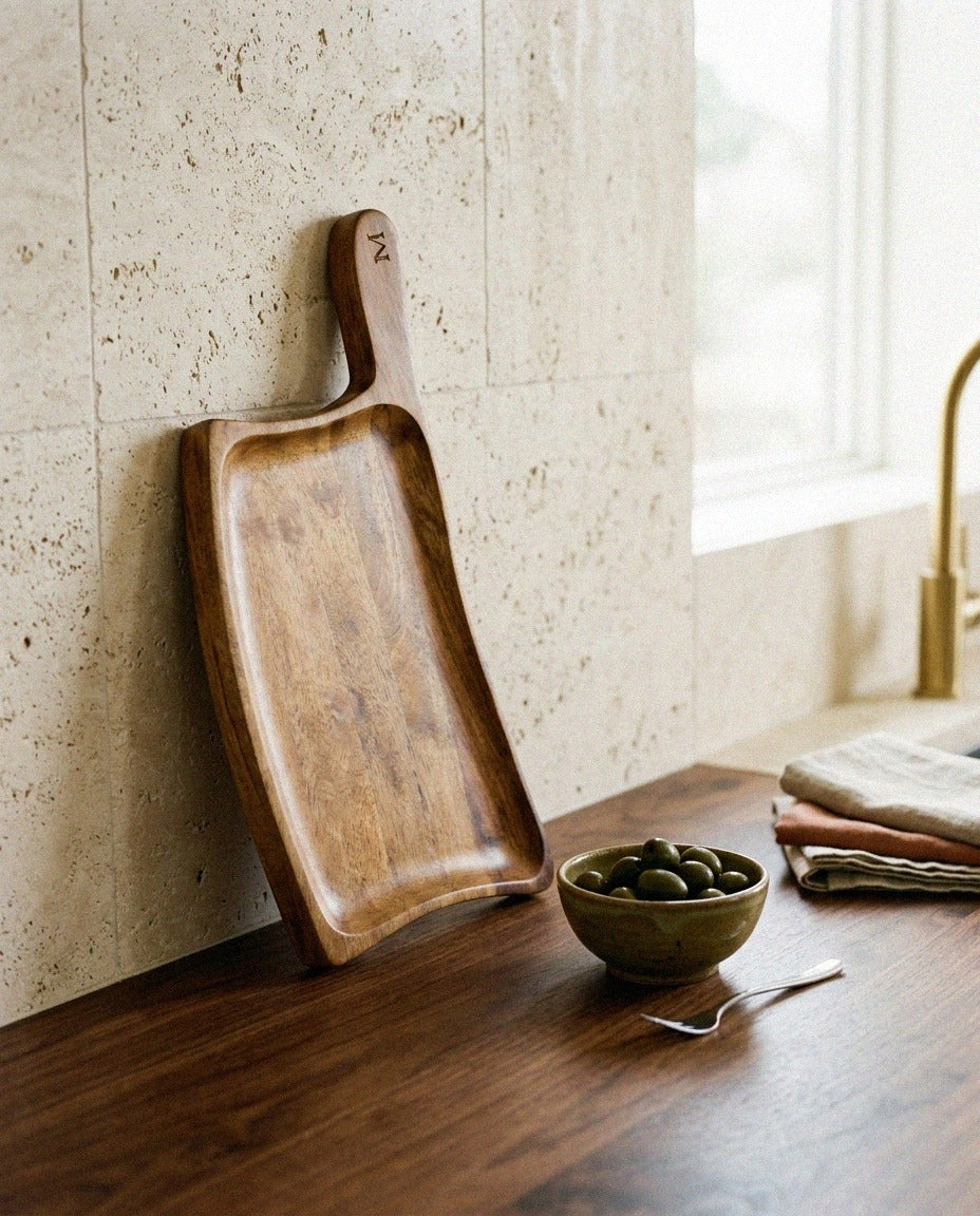 Rustic Mango Wood Platter - styled photo 2