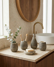 Handmade Ceramic Bath Set - 5 Piece - styled photo 1