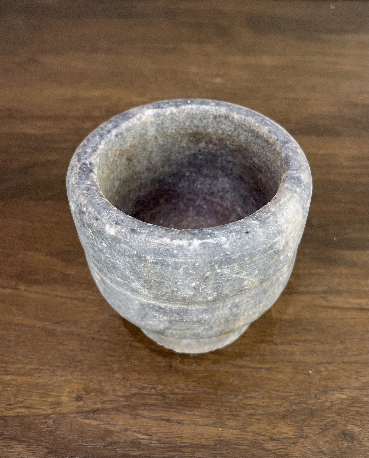 Carved Stone Pedestal Bowl - Curora Home