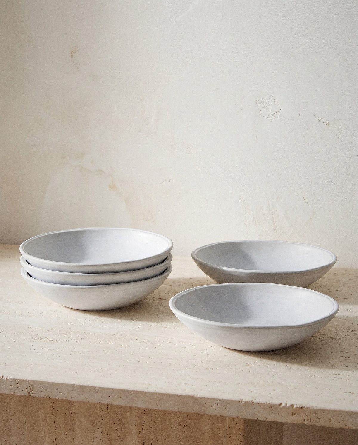 Cloud Oval Pasta Bowls, Set of 4 - Curora Home