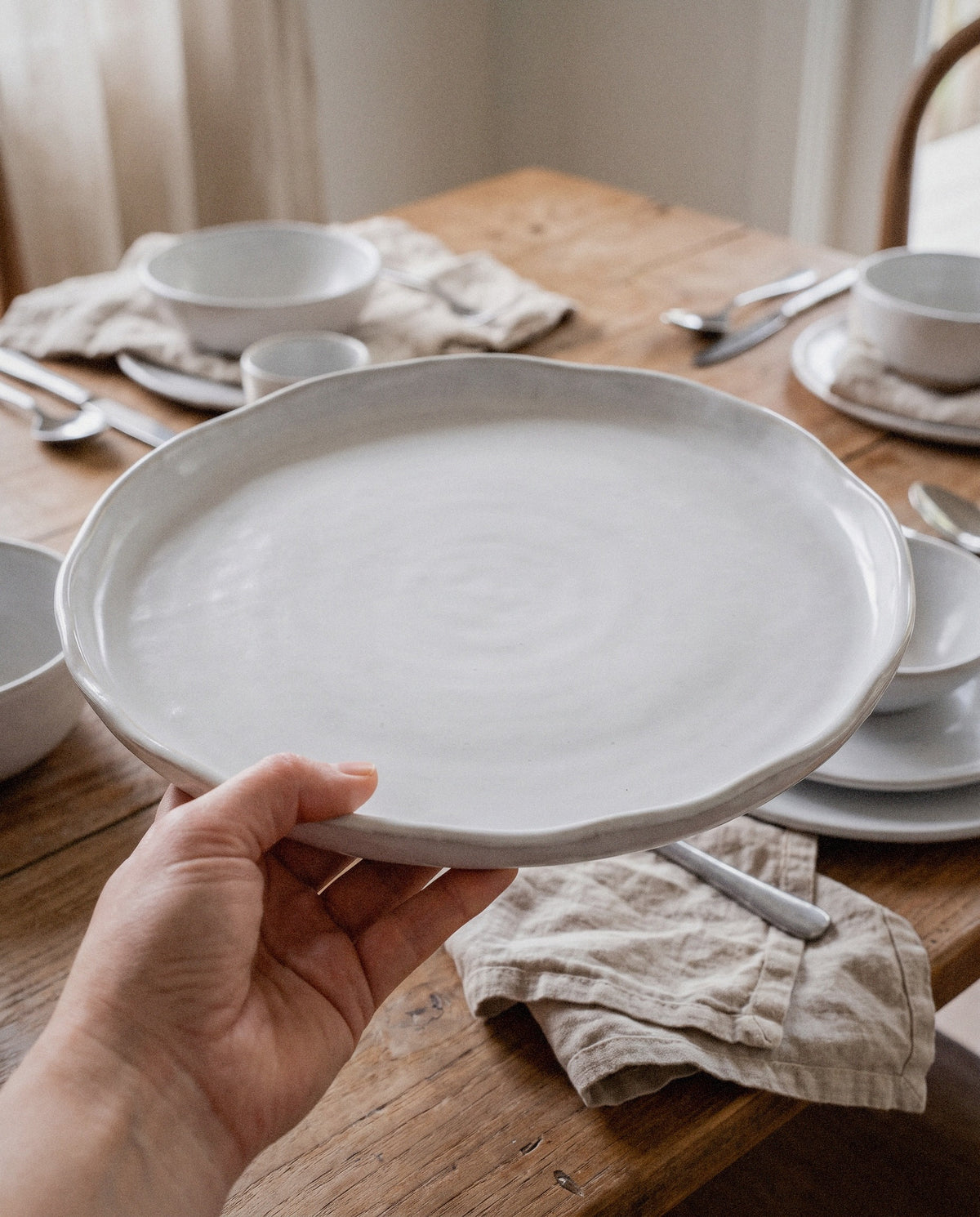 Cloud Oval Serving Tray - Curora Home