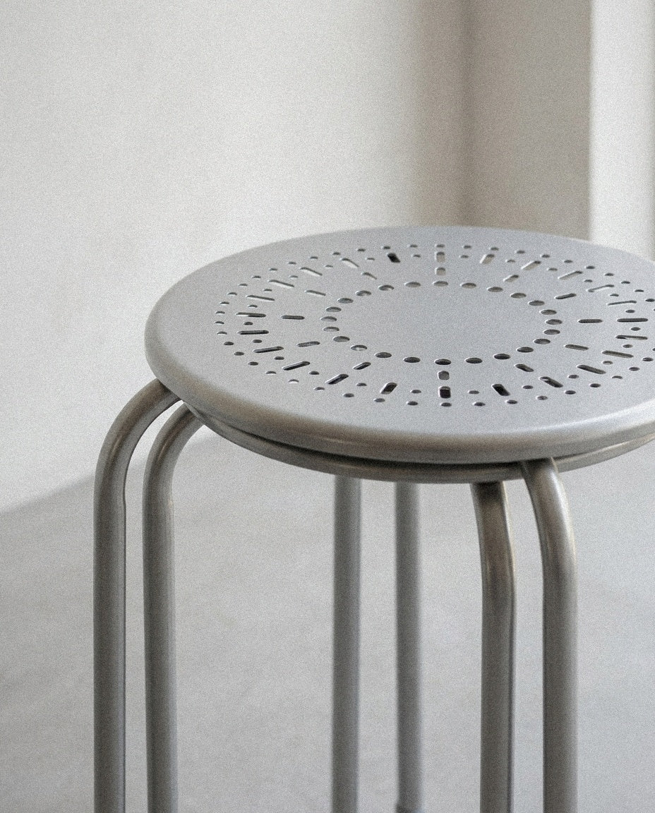 Close-up of Daisy Stackable Stool Set – 6 Piece showing material and construction