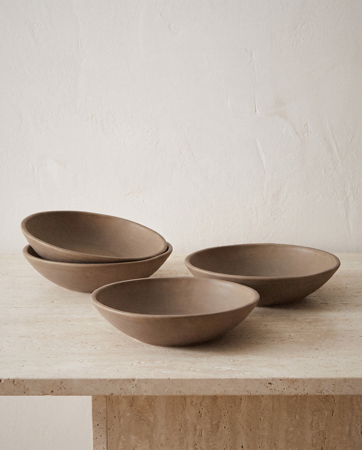Earth Oval Pasta Bowls, Set of 4 - Curora Home